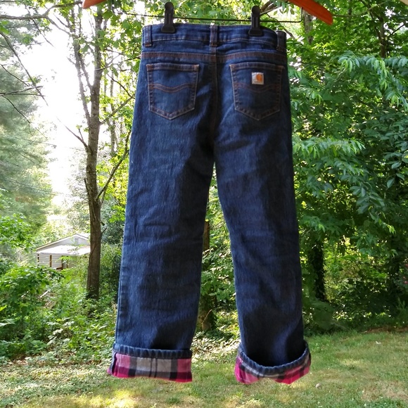 flannel lined jeans girls